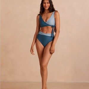 Summersalt Two-Tone Blue Bikini
